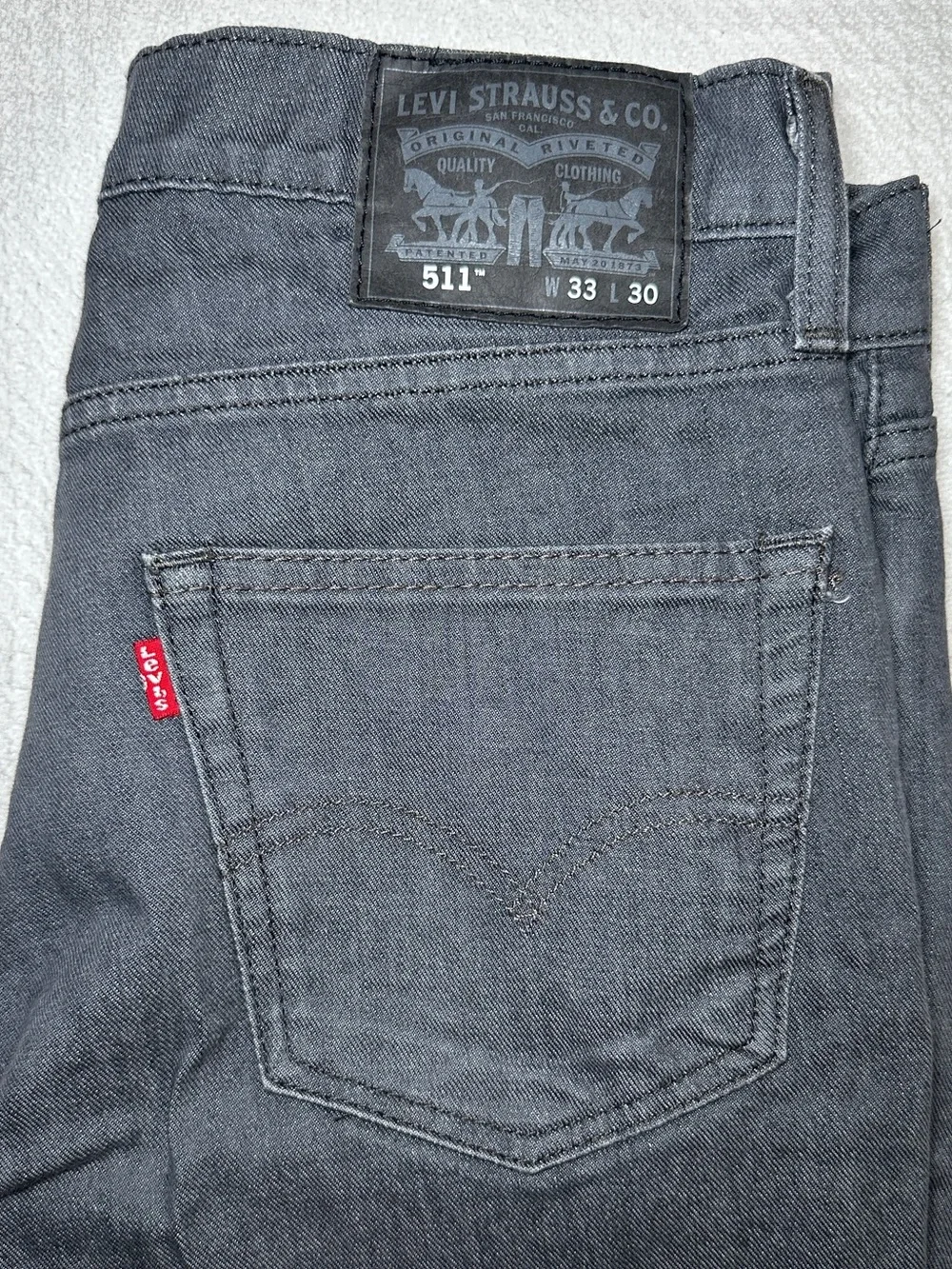 Levi's 511 Slim Jeans in Charcoal Black